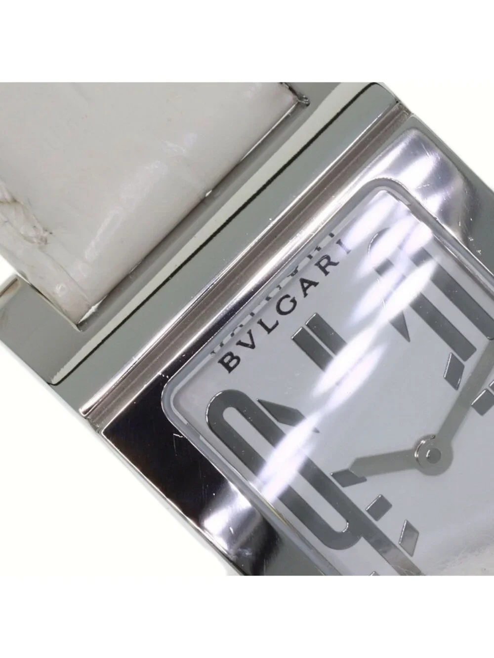 Bvlgari Rettangolo Watch SS Leather